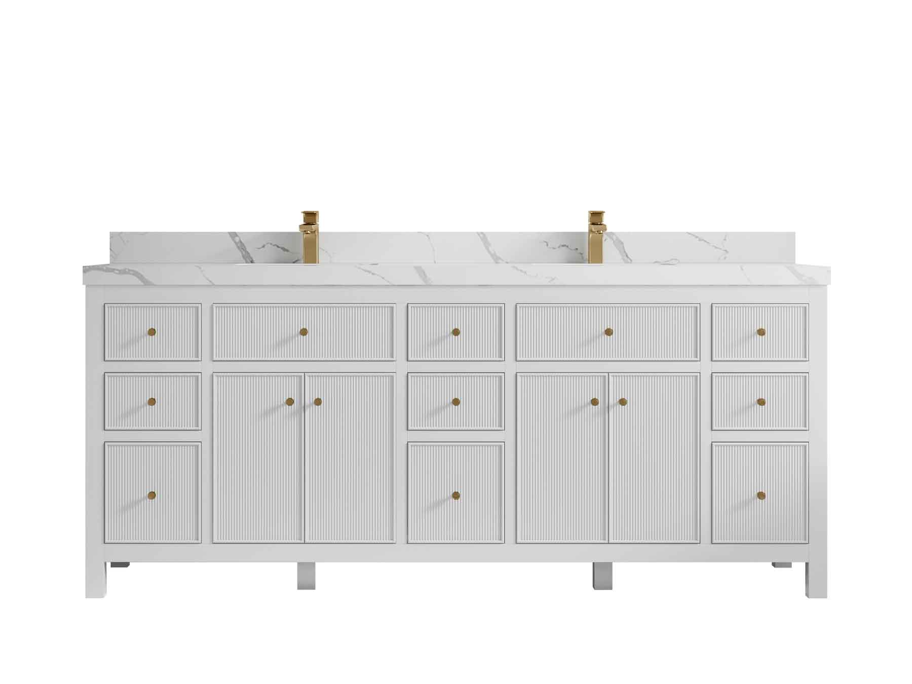Sonoma 80 in. W x 22 in. D Double Sink Bathroom Vanity - Willow Bath and Vanity