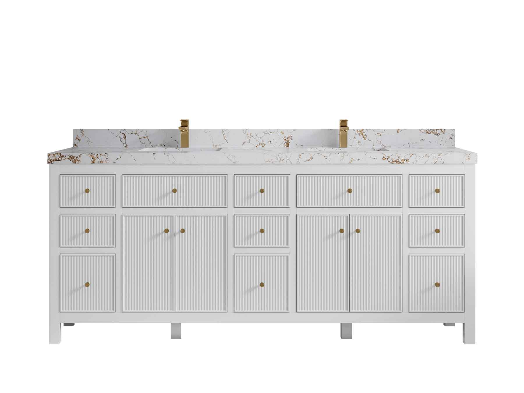 Sonoma 80 in. W x 22 in. D Double Sink Bathroom Vanity - Willow Bath and Vanity