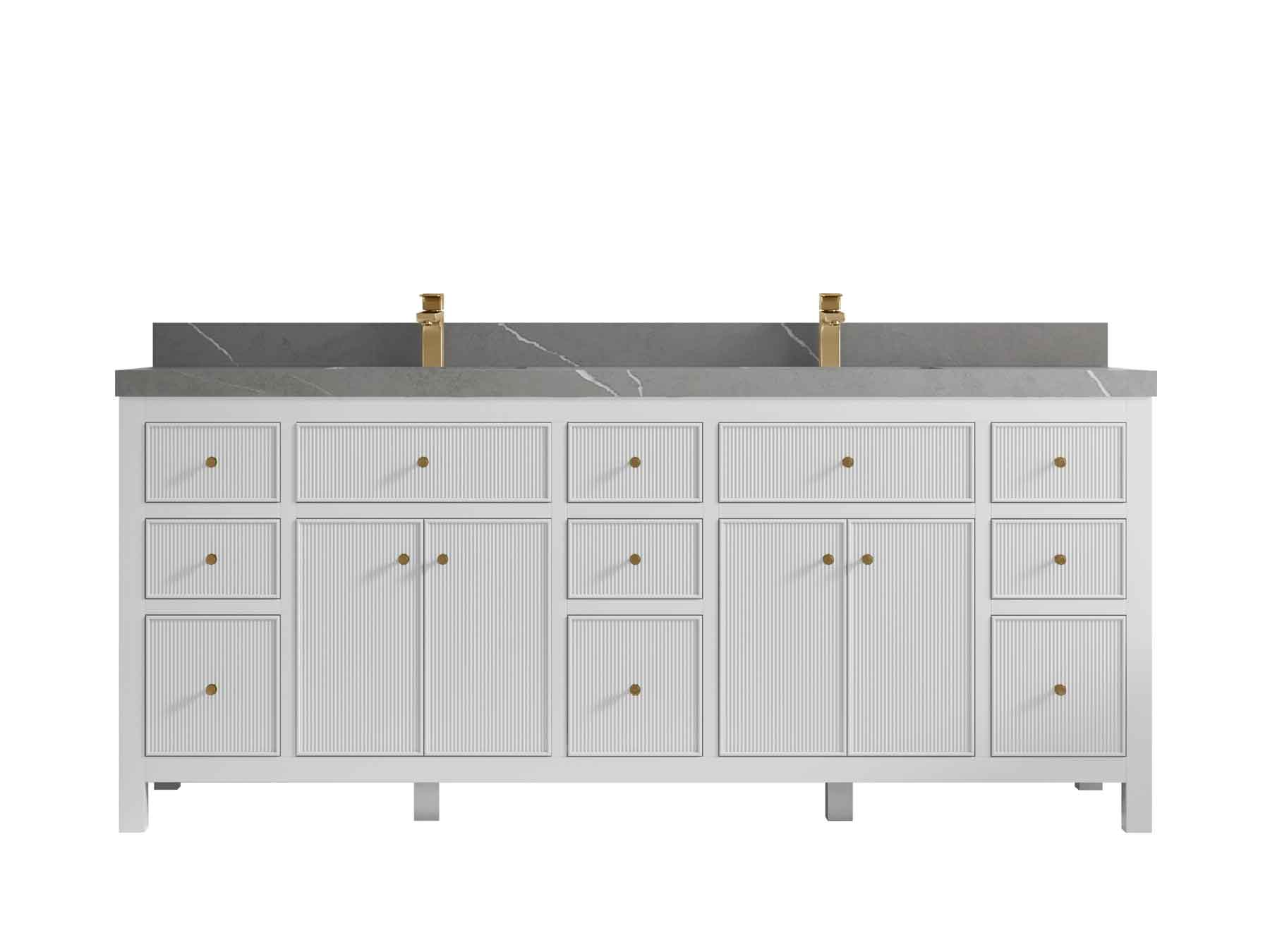 Sonoma 80 in. W x 22 in. D Double Sink Bathroom Vanity - Willow Bath and Vanity