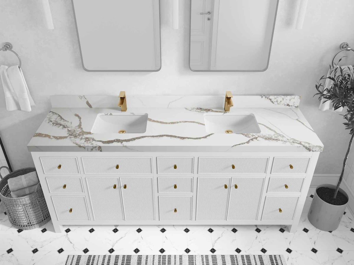 Sonoma 80 in. W x 22 in. D Double Sink Bathroom Vanity - Willow Bath and Vanity