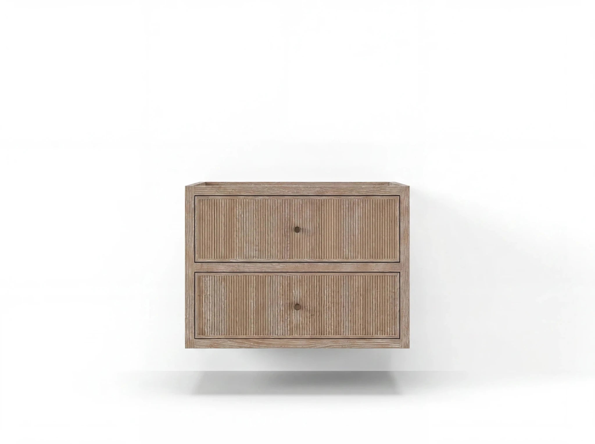 Sonoma Floating Teak 30 in. W x 22 in. D Single Sink Bathroom Vanity - Willow Bath and Vanity