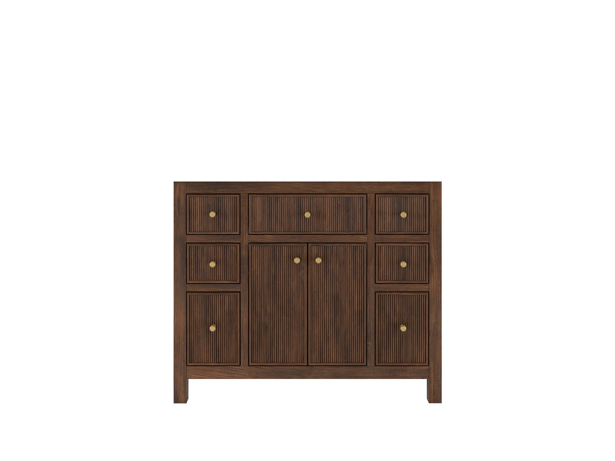 Sonoma Teak Wood 42 in. W x 22 in. D Single Sink Bathroom Vanity - Willow Bath and Vanity