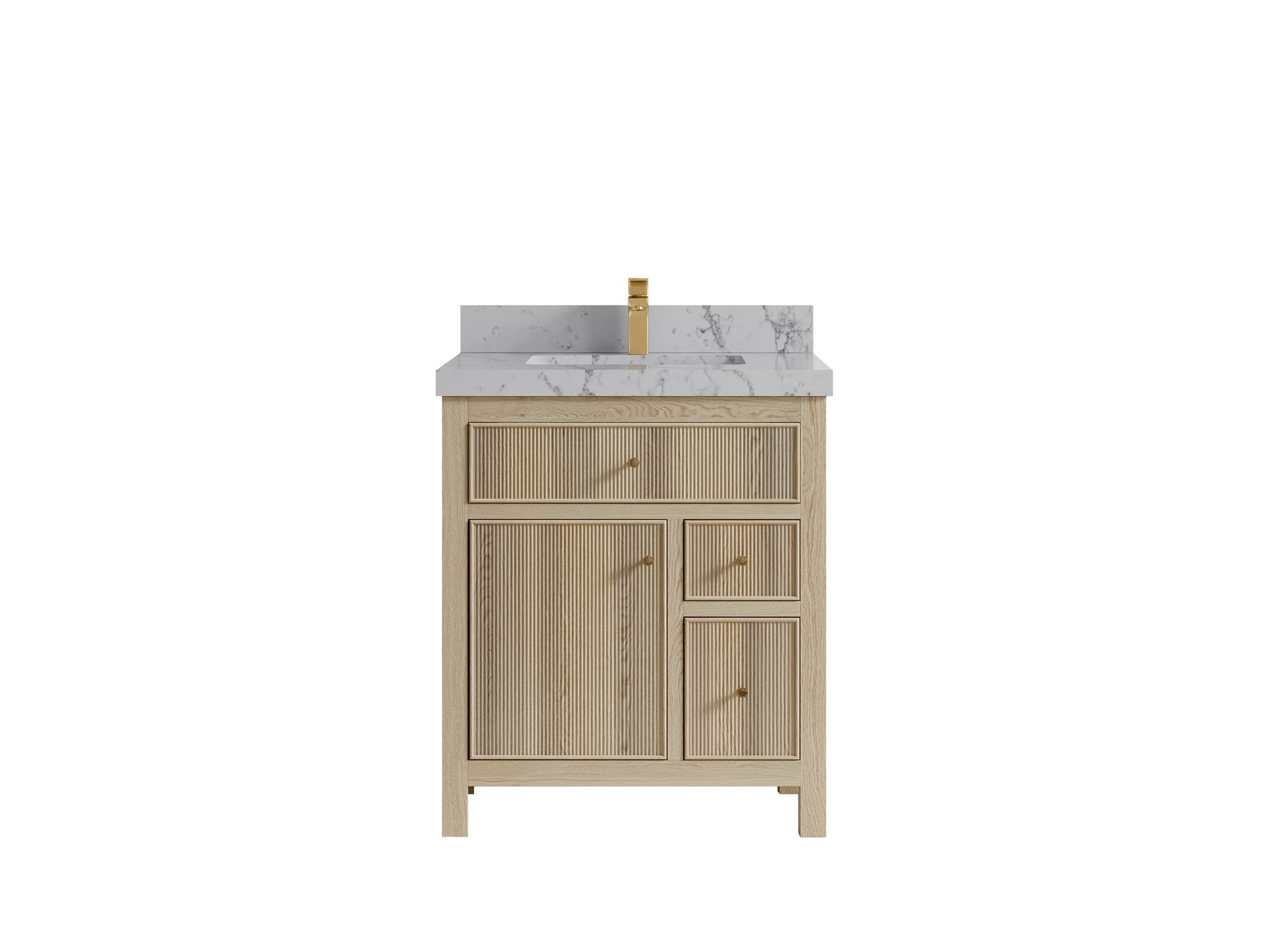 Sonoma White Oak 30 in. W x 22 in. D Single Sink Bathroom Vanity - Willow Bath and Vanity