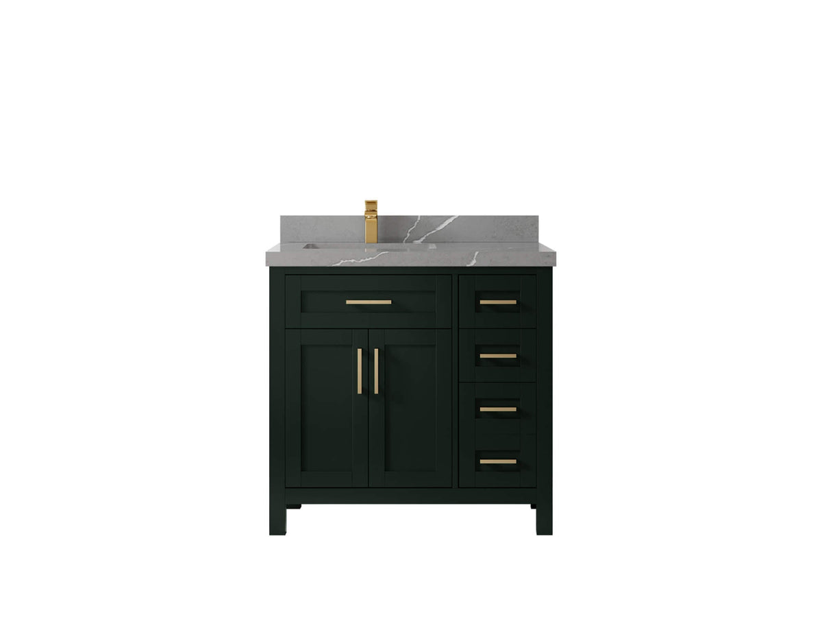 Cambridge 36 in. W x 22 in. D Left Offset Sink Bathroom Vanity