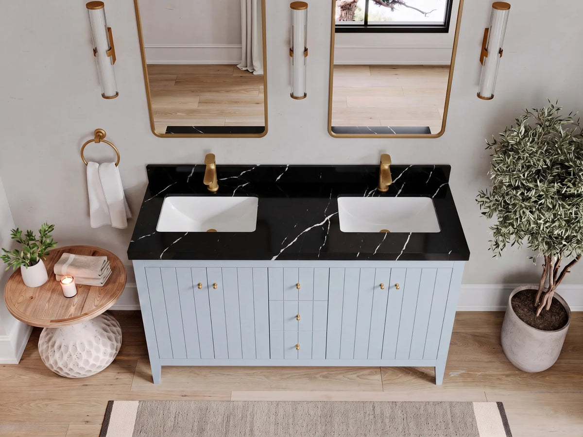 Atlanta 60 in. W x 22 in. D Double Sink Bathroom Vanity