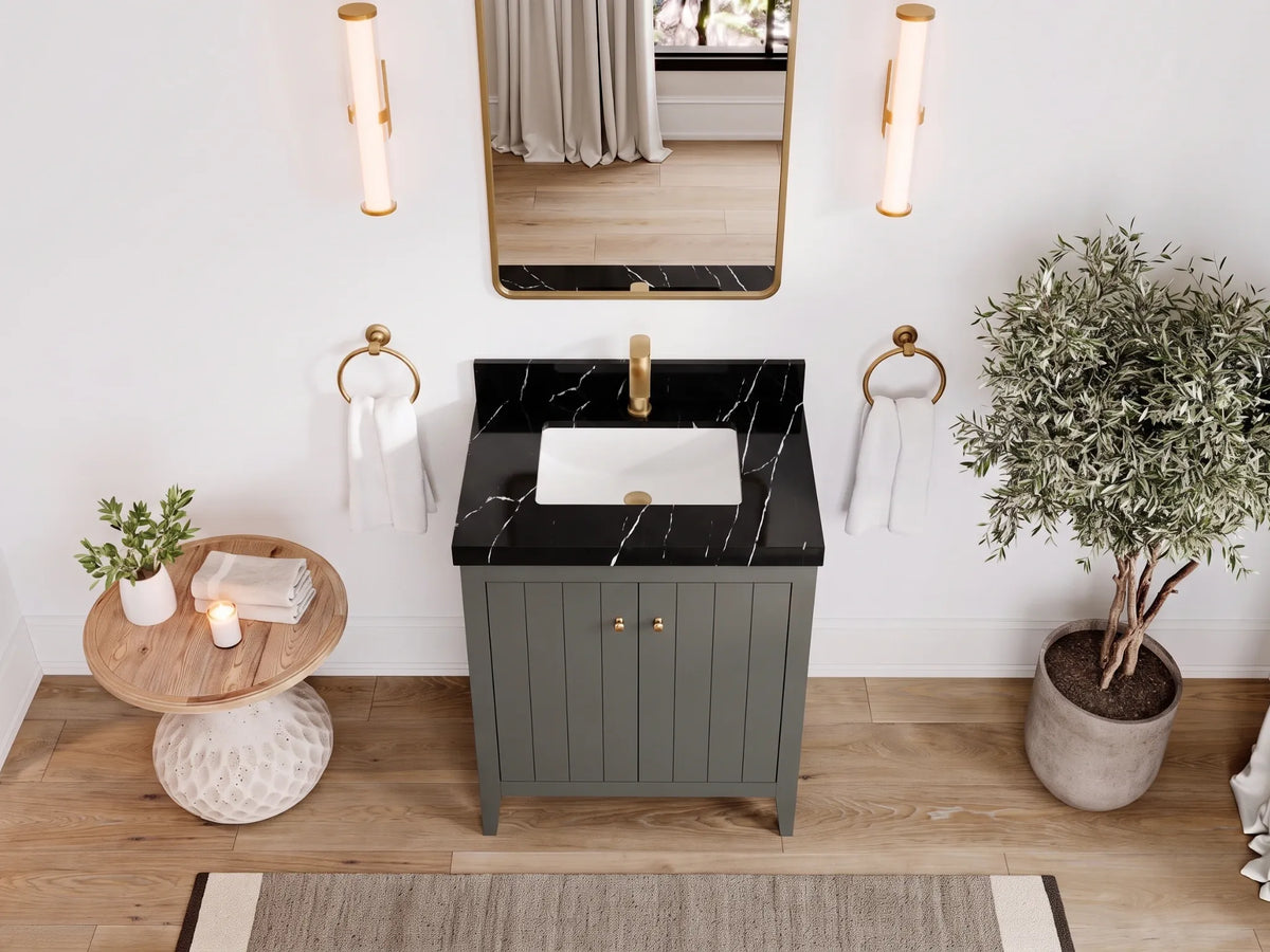Atlanta 36 in. W x 22 in. D Center Sink Modern Bathroom Vanity