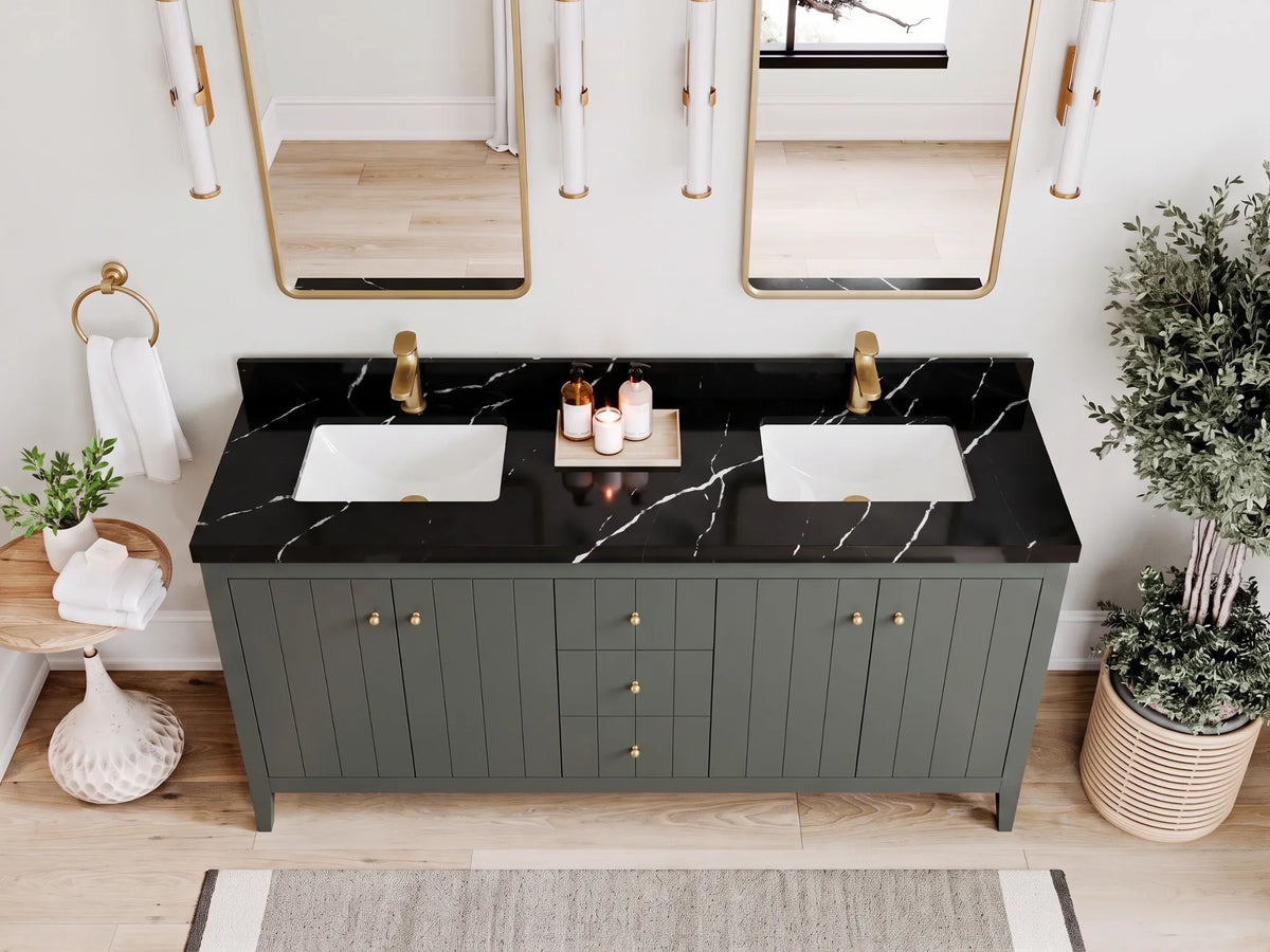 Atlanta 72 in. W x 22 in. D Double Sink Bathroom Vanity