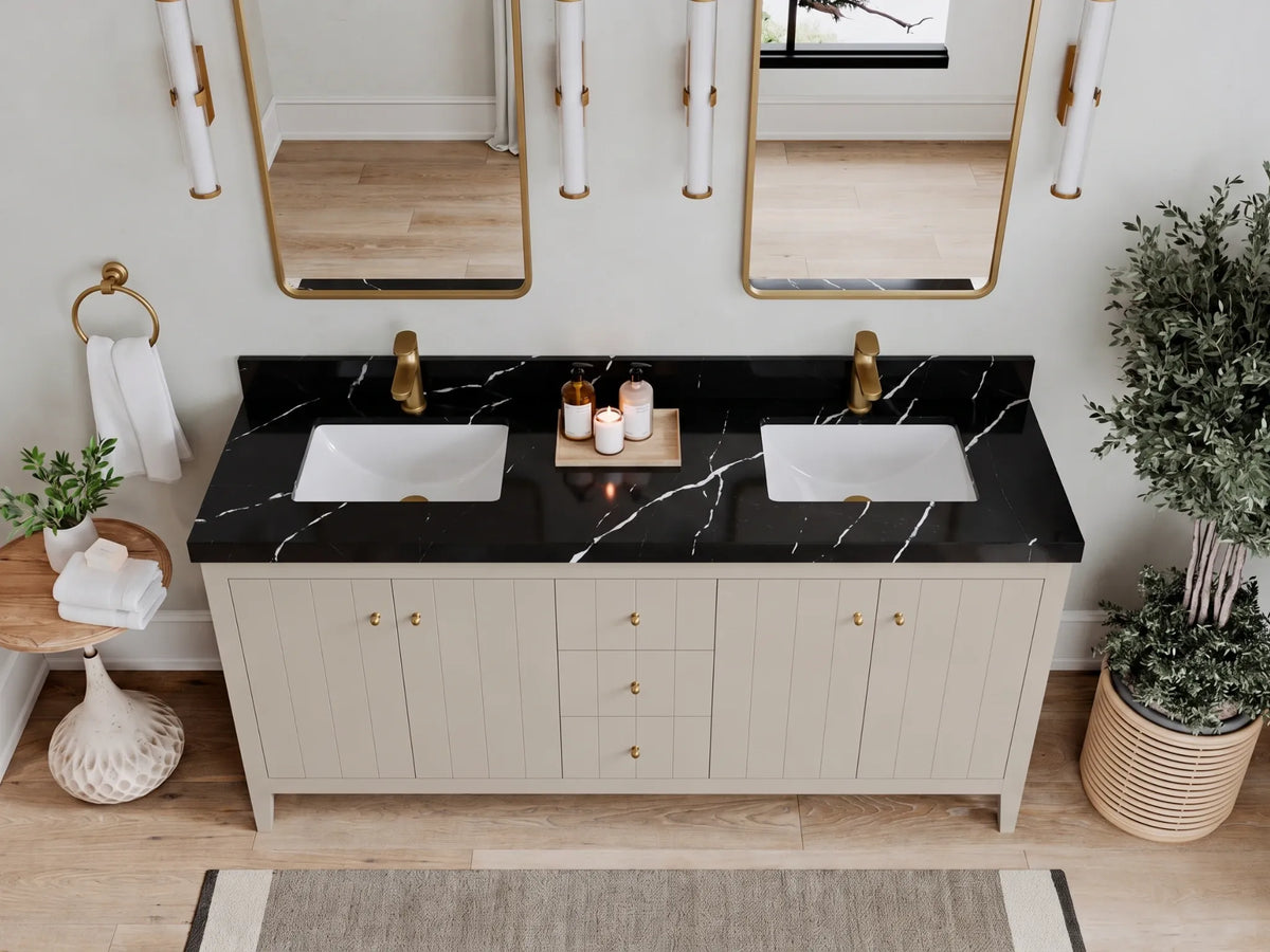 Atlanta 72 in. W x 22 in. D Double Sink Bathroom Vanity