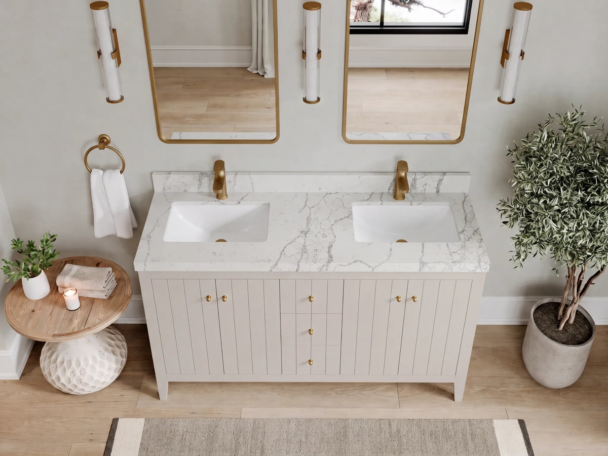 Atlanta 60 in. W x 22 in. D Double Sink Bathroom Vanity
