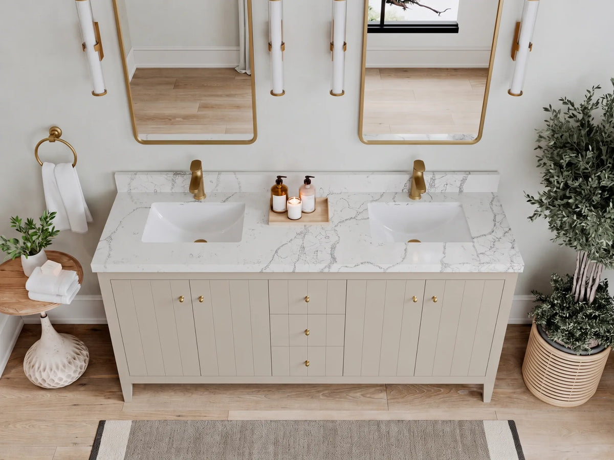 Atlanta 72 in. W x 22 in. D Double Sink Bathroom Vanity