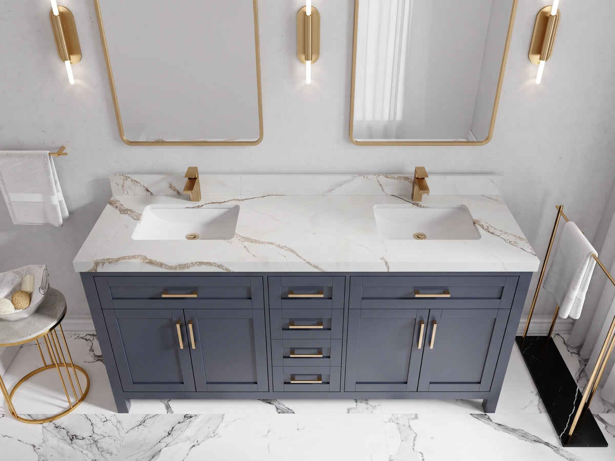 Cambridge 72 in. W x 22 in. D Double Sink Bathroom Vanity