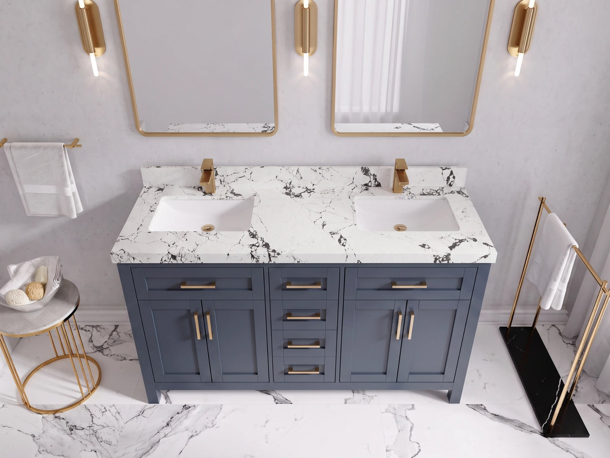 Cambridge 60 in. W x 22 in. D Double Sink Bathroom Vanity