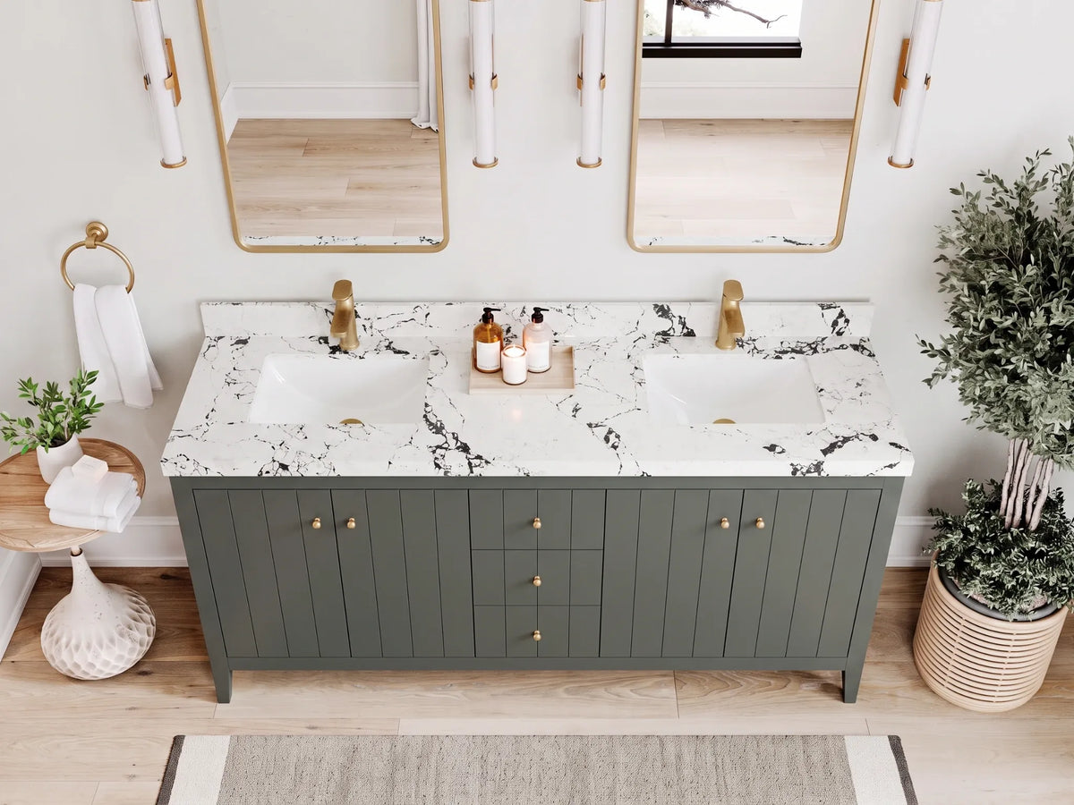 Atlanta 72 in. W x 22 in. D Double Sink Bathroom Vanity