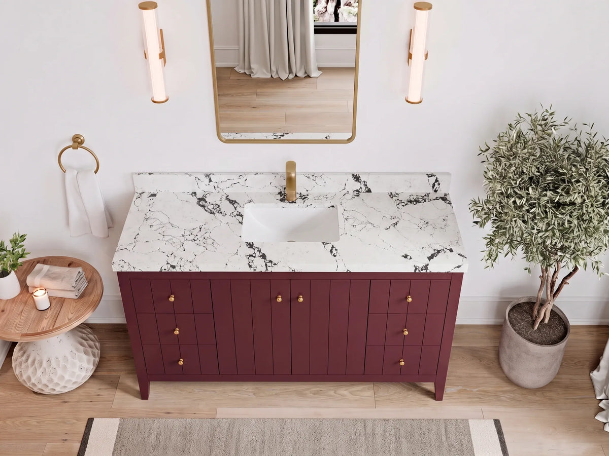 Atlanta 60 in. W x 22 in. D Single Sink Bathroom Vanity