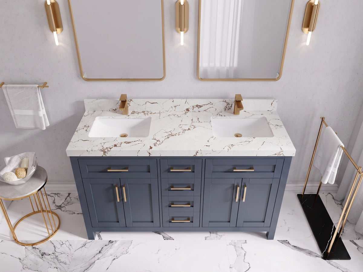 Cambridge 60 in. W x 22 in. D Double Sink Bathroom Vanity
