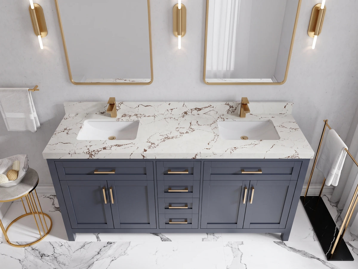 Cambridge 72 in. W x 22 in. D Double Sink Bathroom Vanity