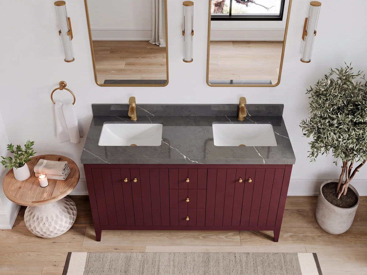 Atlanta 60 in. W x 22 in. D Double Sink Bathroom Vanity