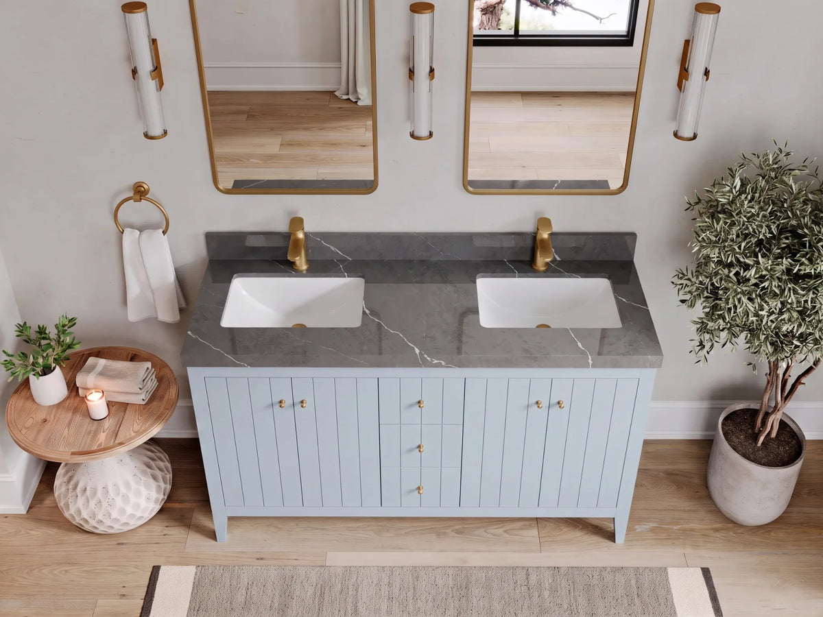 Atlanta 60 in. W x 22 in. D Double Sink Bathroom Vanity