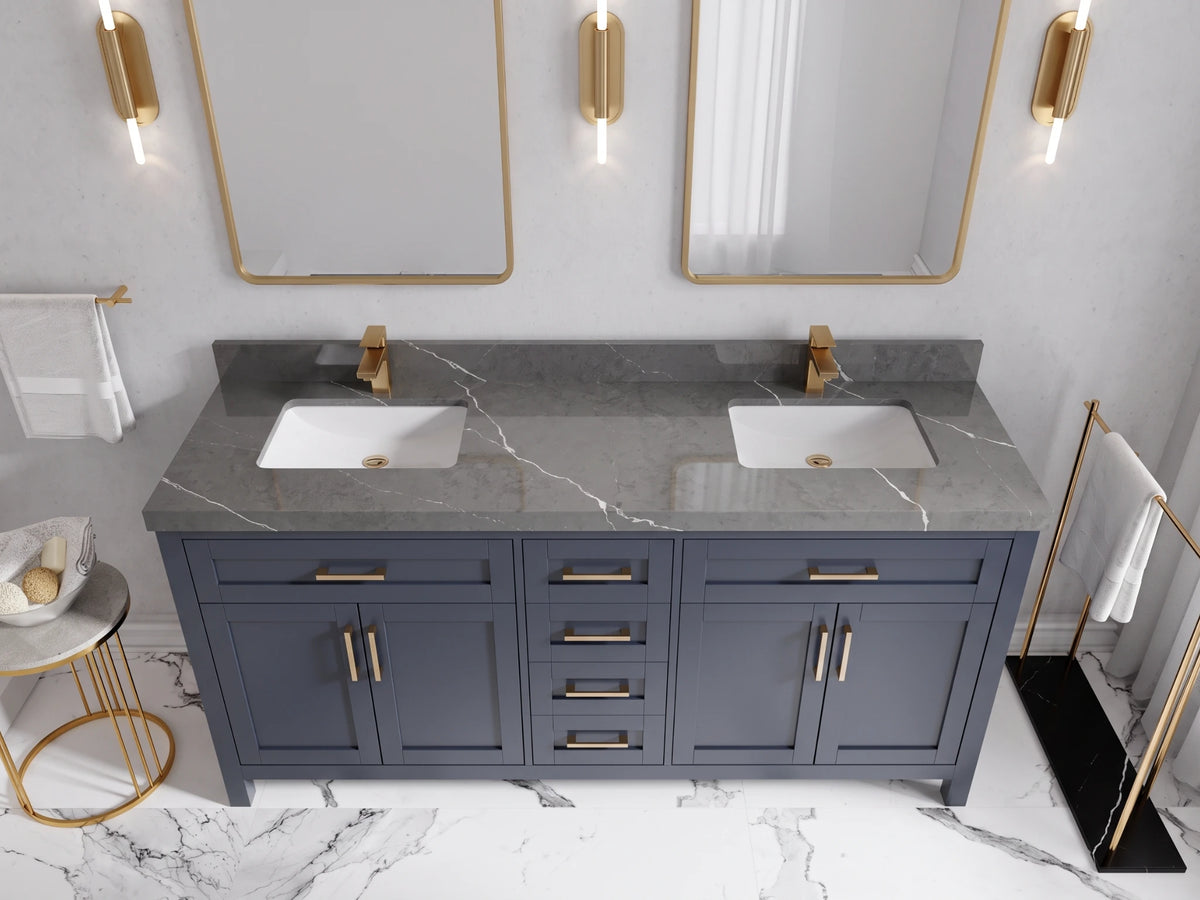 Cambridge 72 in. W x 22 in. D Double Sink Bathroom Vanity