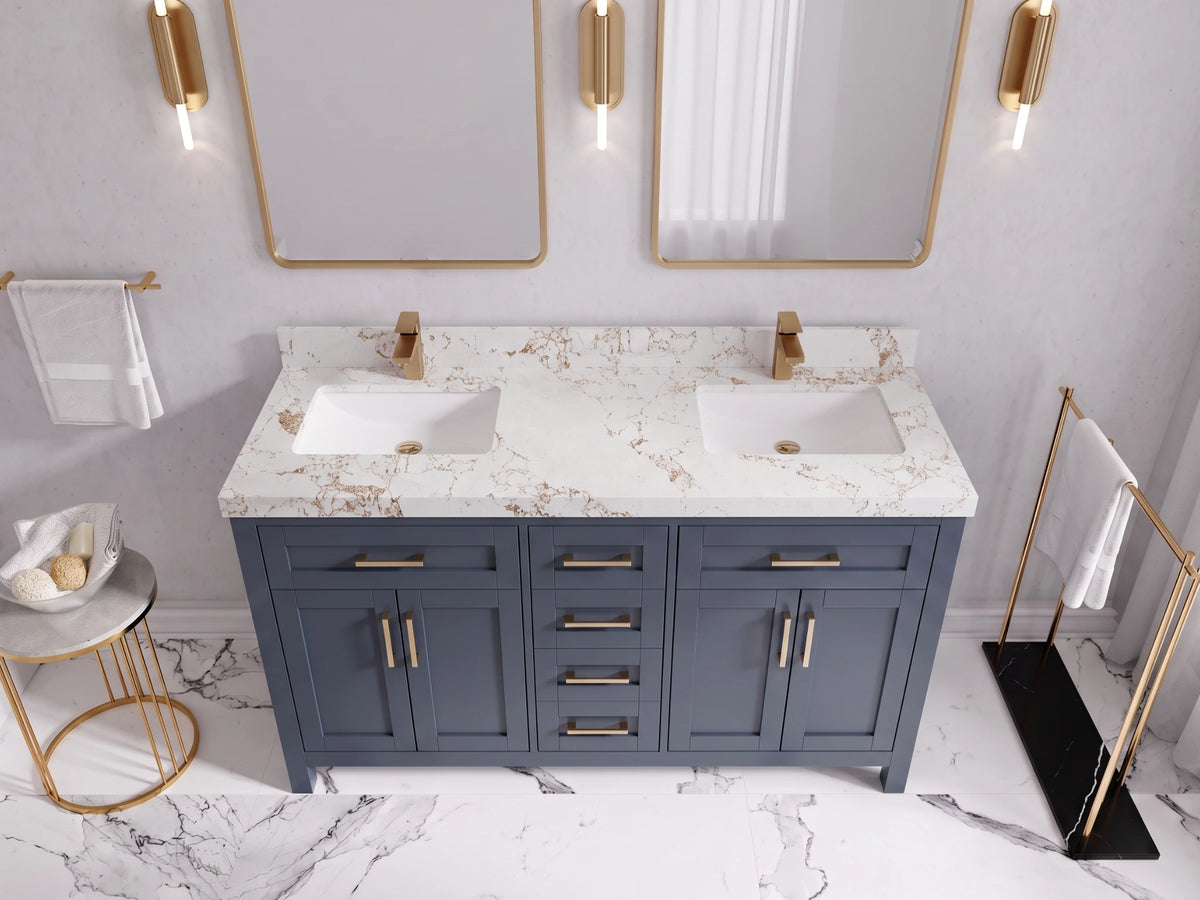 Cambridge 60 in. W x 22 in. D Double Sink Bathroom Vanity