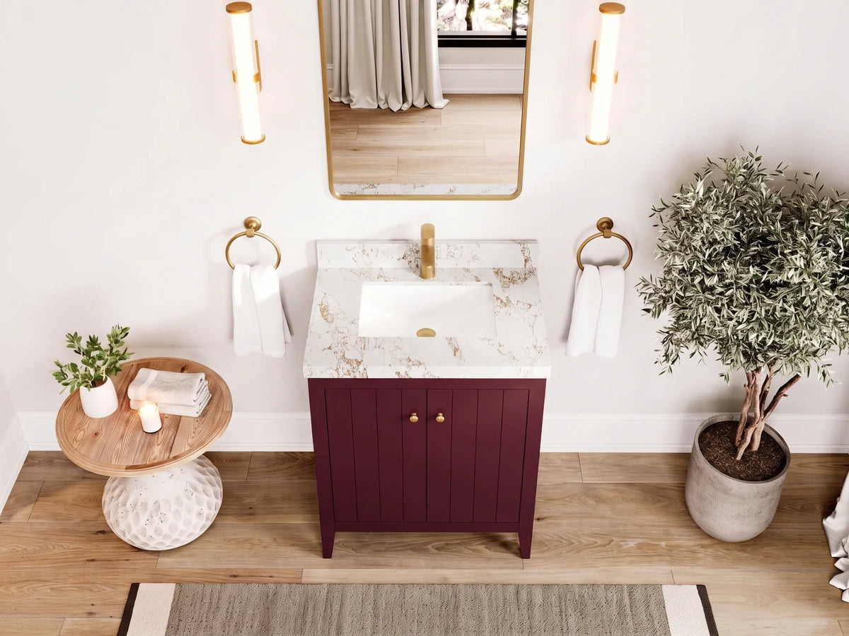 Atlanta 30 in. W x 22 in. D Single Sink Bathroom Vanity