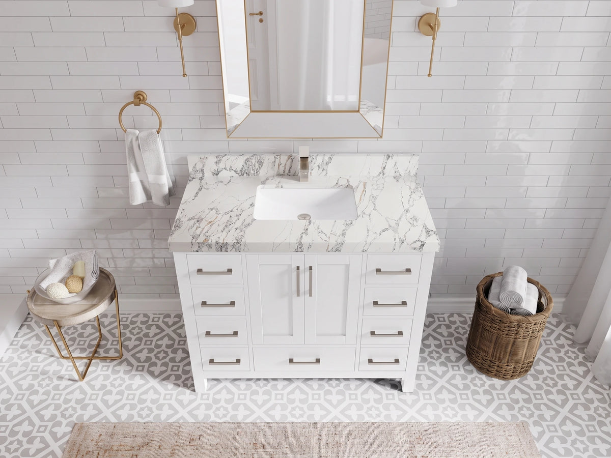 Malibu 42 in. W x 22 in. D Single Sink Bathroom Vanity