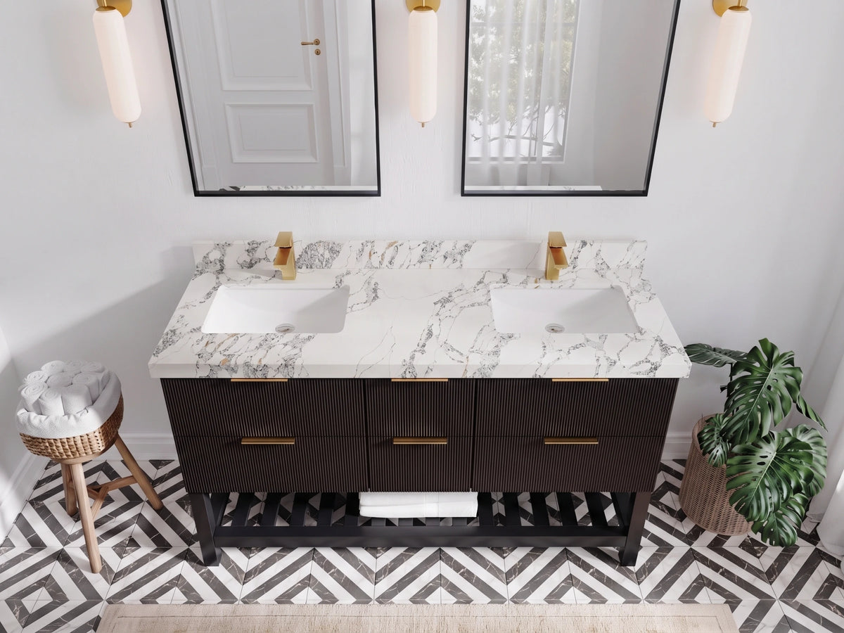 Catalina 60 in. W x 22 in. D Double Sink Bathroom Vanity