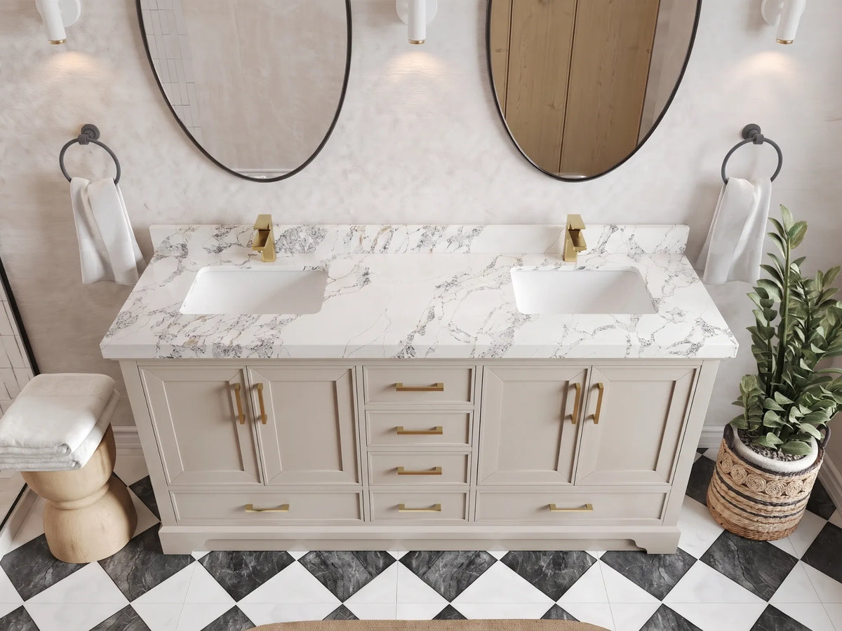 Charlotte 72 in. W x 22 in. D Double Sink Bathroom Vanity
