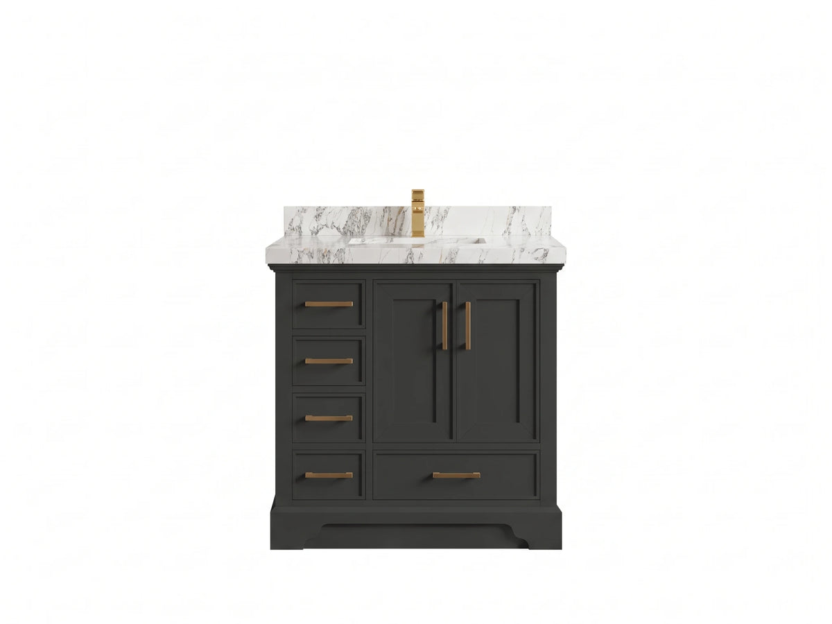 Charlotte 36 in. W x 22 in. D Center Sink Bathroom Vanity