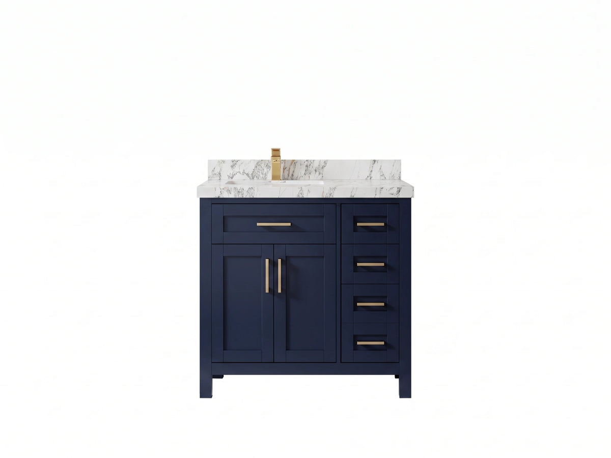 Cambridge 36 in. W x 22 in. D Left Offset Sink Bathroom Vanity