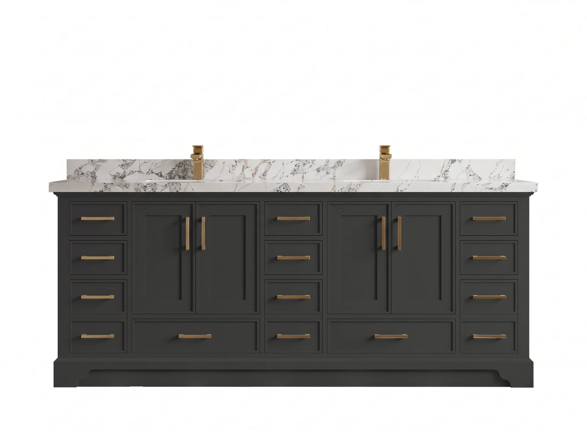 Charlotte 84 in. W x 22 in. D Double Sink Bathroom Vanity