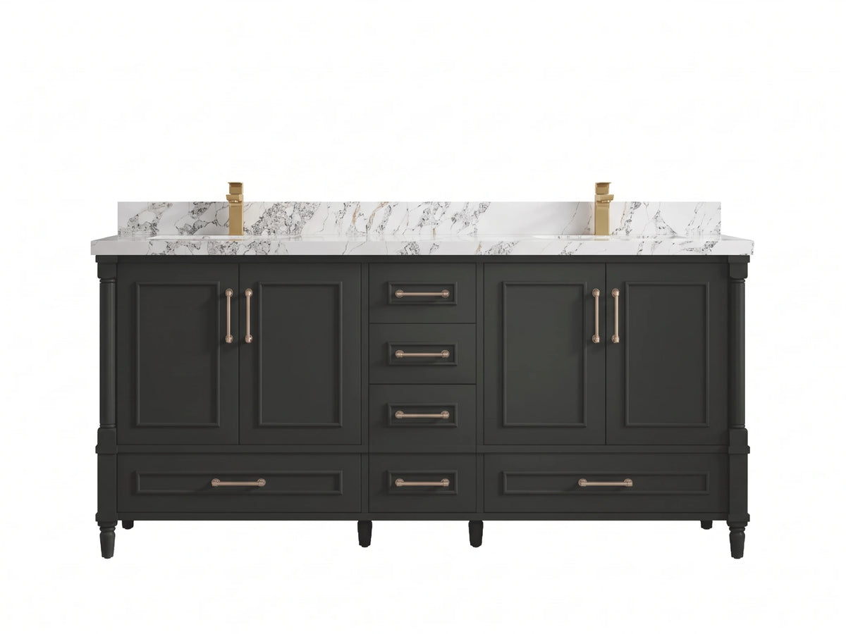 Aberdeen 72 in. W x 22 in. D Double Sink Bathroom Vanity