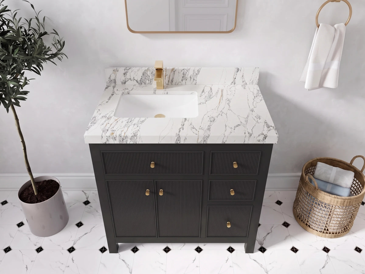Sonoma 36 in. W x 22 in. D Left Offset Sink Bathroom Vanity