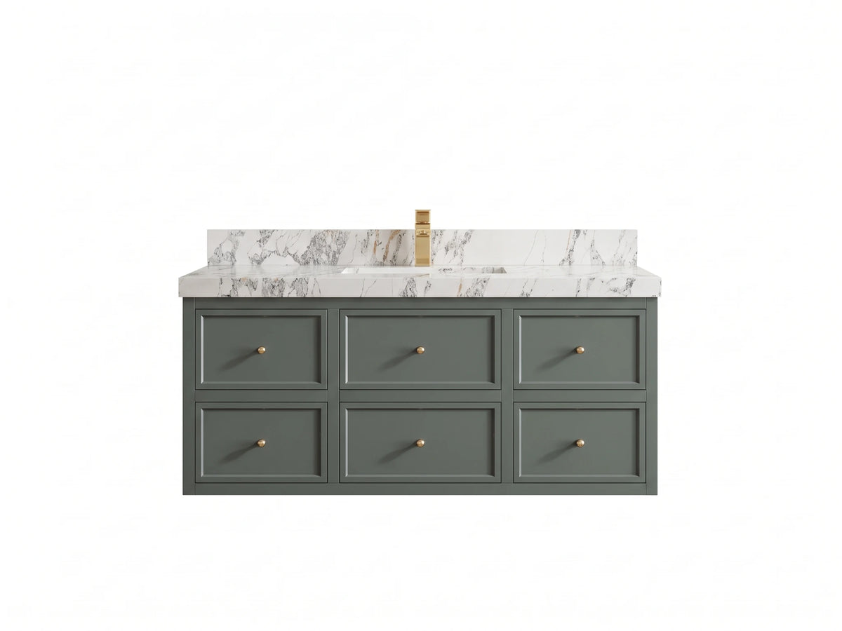 Roswell Floating 48 in. W x 22 in. D Single Sink Bathroom Vanity