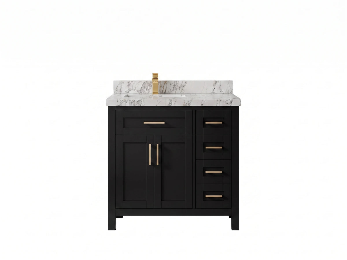 Cambridge 36 in. W x 22 in. D Left Offset Sink Bathroom Vanity
