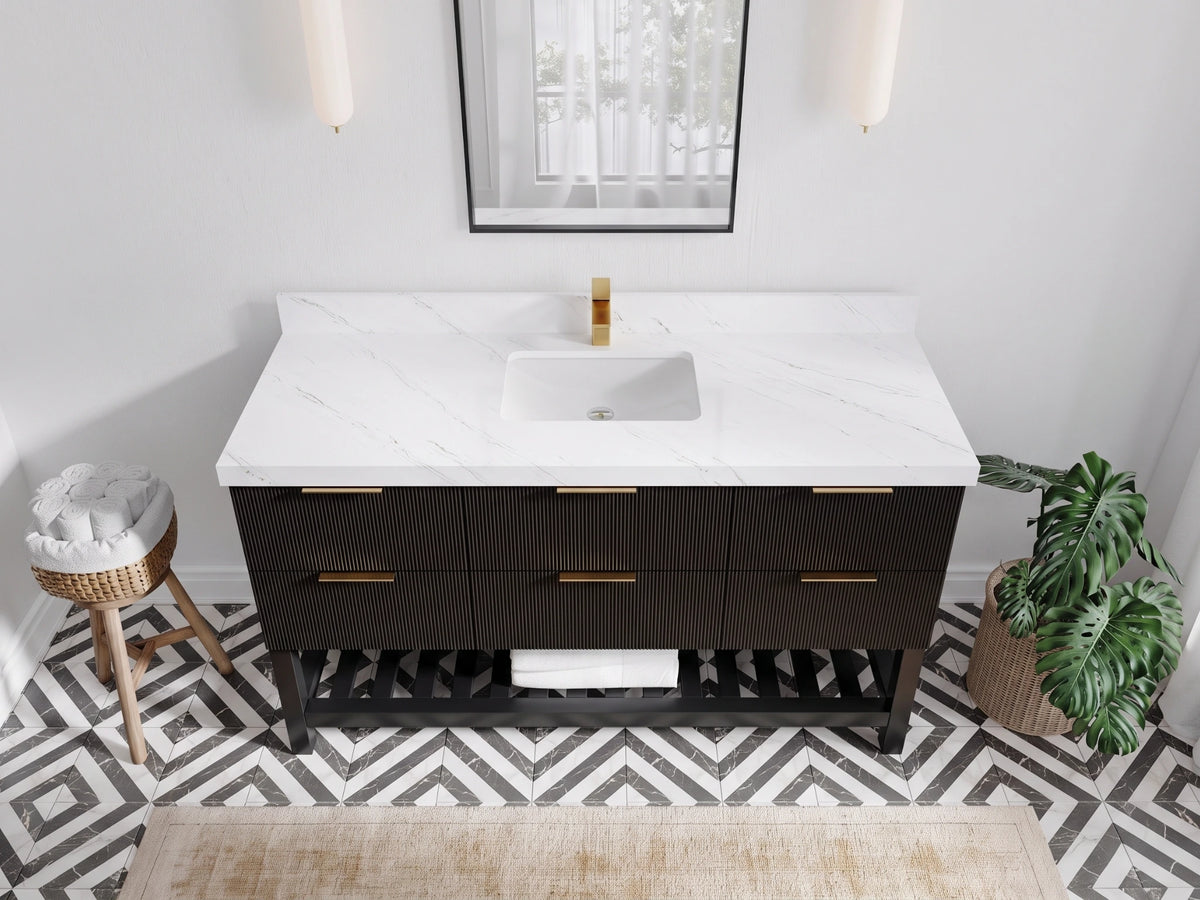 Catalina 60 in. W x 22 in. D Single Sink Bathroom Vanity
