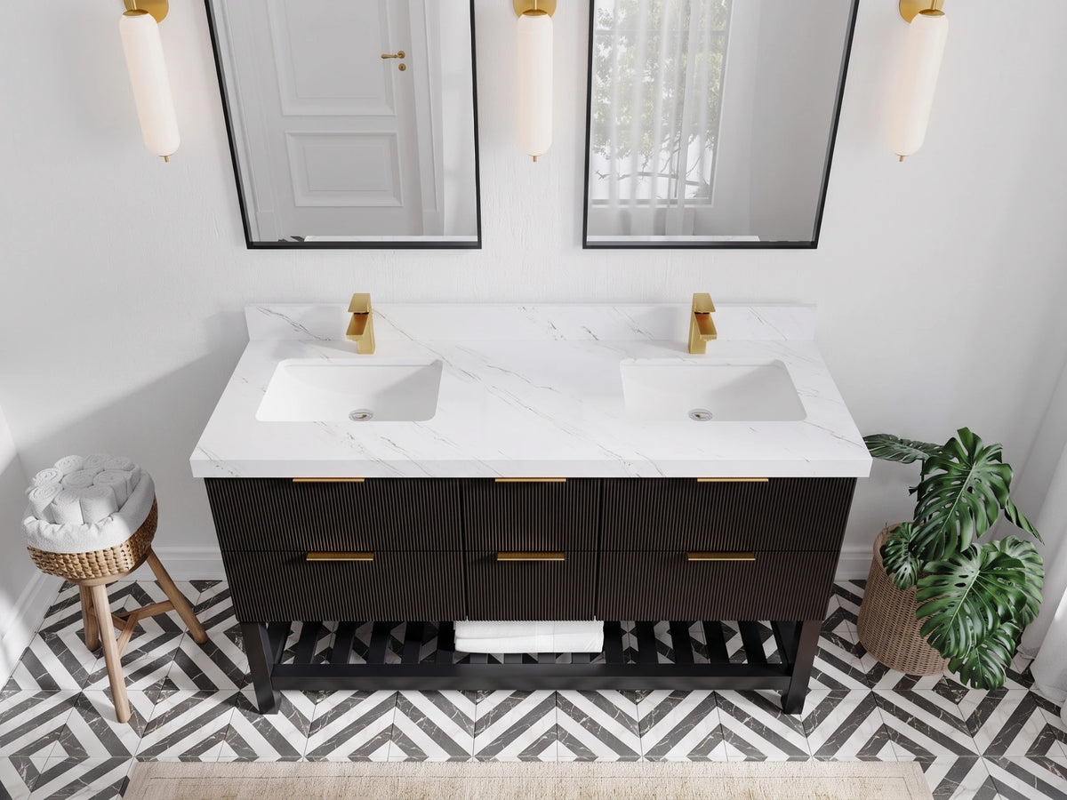 Catalina 60 in. W x 22 in. D Double Sink Bathroom Vanity
