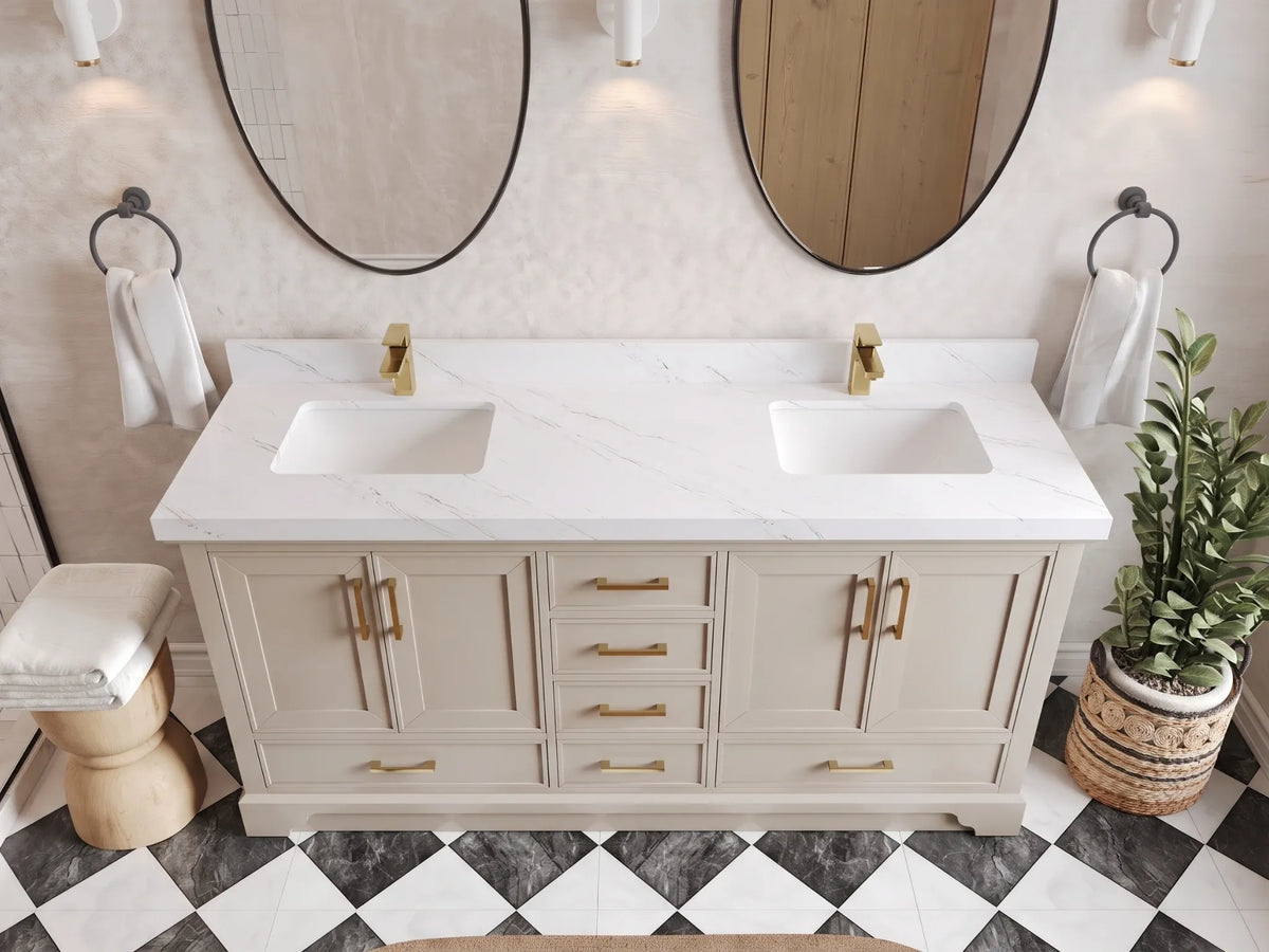 Charlotte 72 in. W x 22 in. D Double Sink Bathroom Vanity