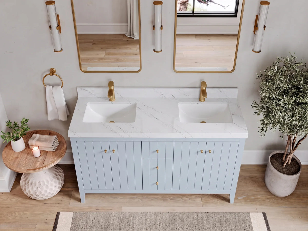 Atlanta 60 in. W x 22 in. D Double Sink Bathroom Vanity