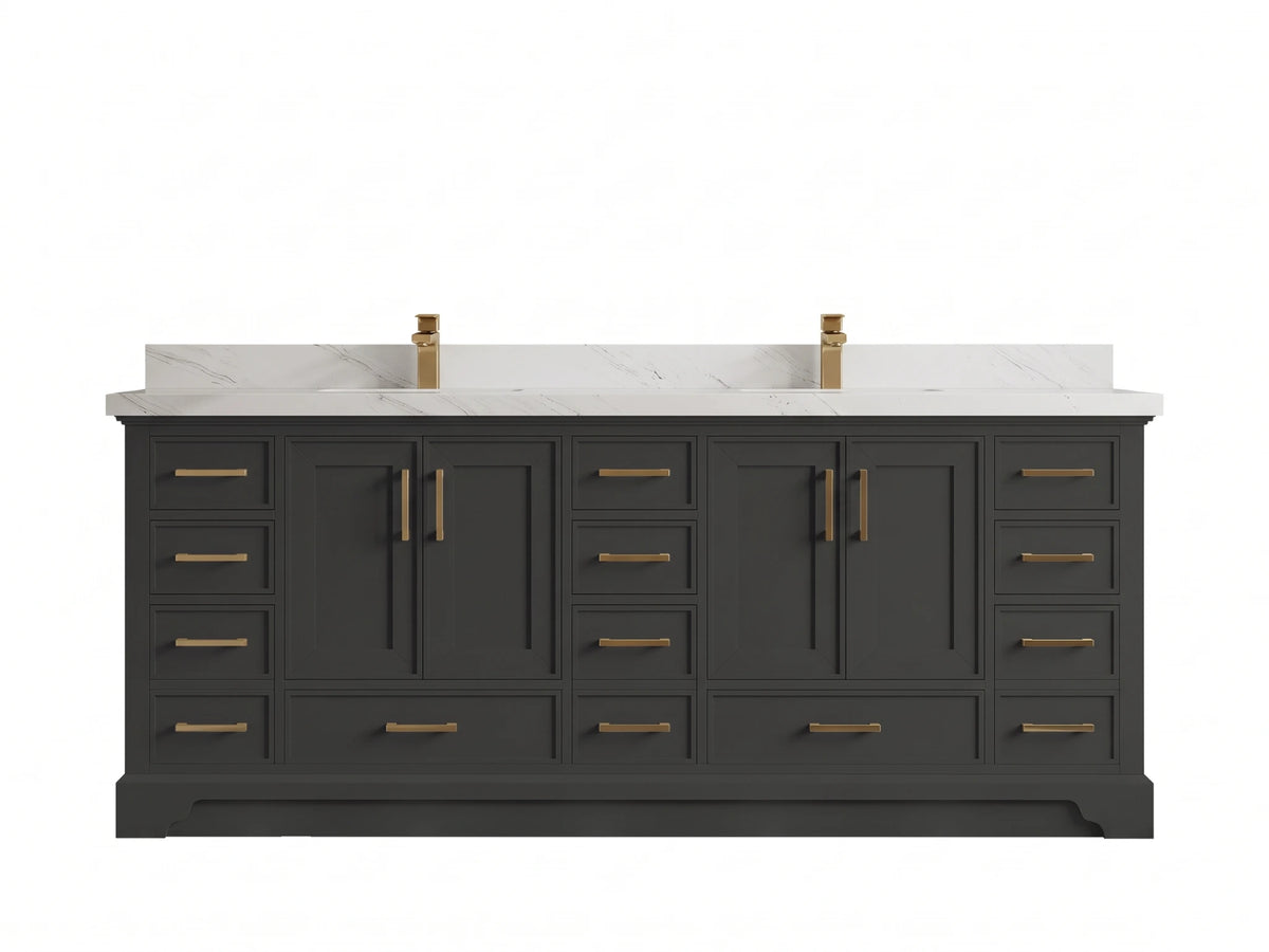 Charlotte 84 in. W x 22 in. D Double Sink Bathroom Vanity