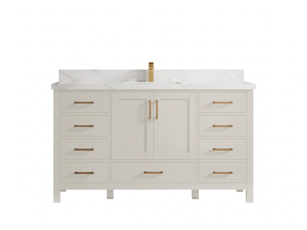 Malibu 60 in. W x 22 in. D Single Sink Bathroom Vanity