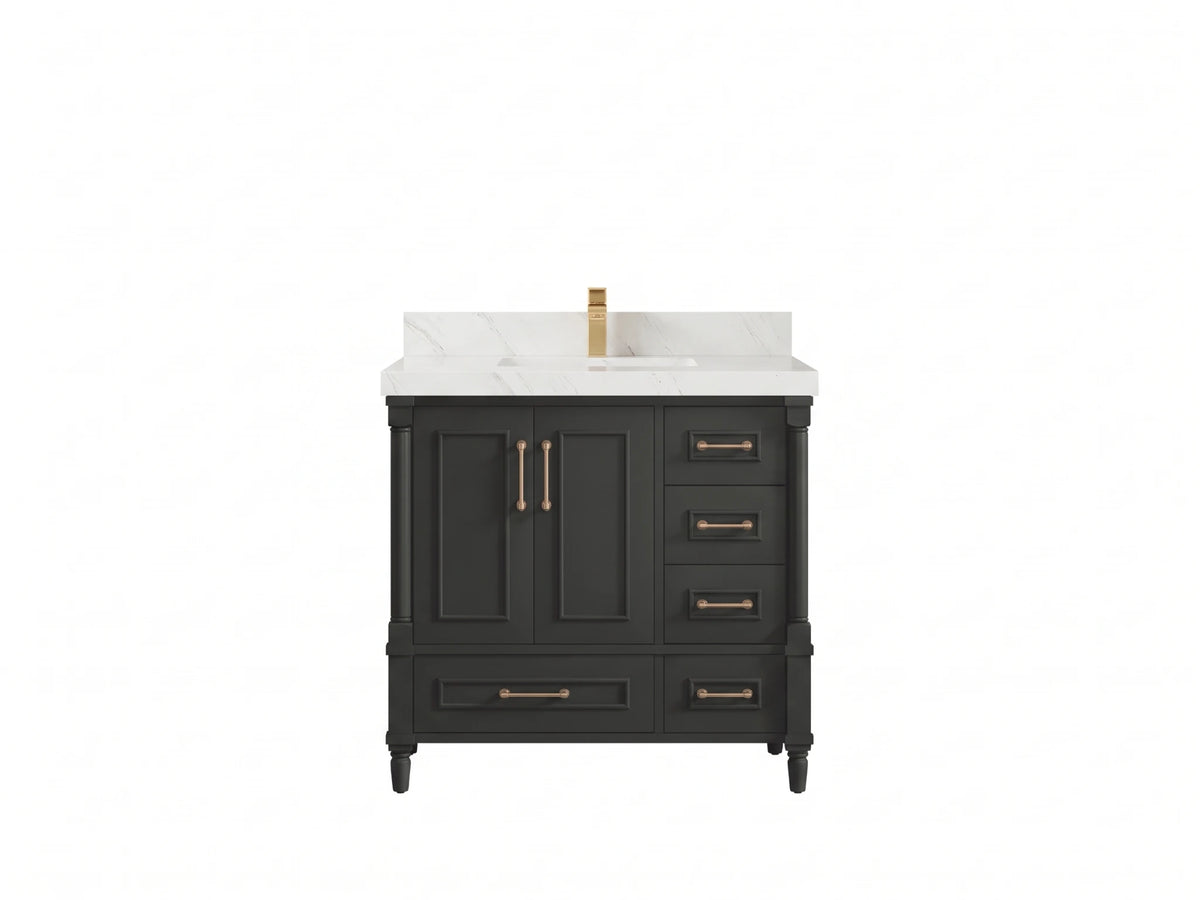 Aberdeen 36 in. W x 22 in. D Center Sink Bathroom Vanity