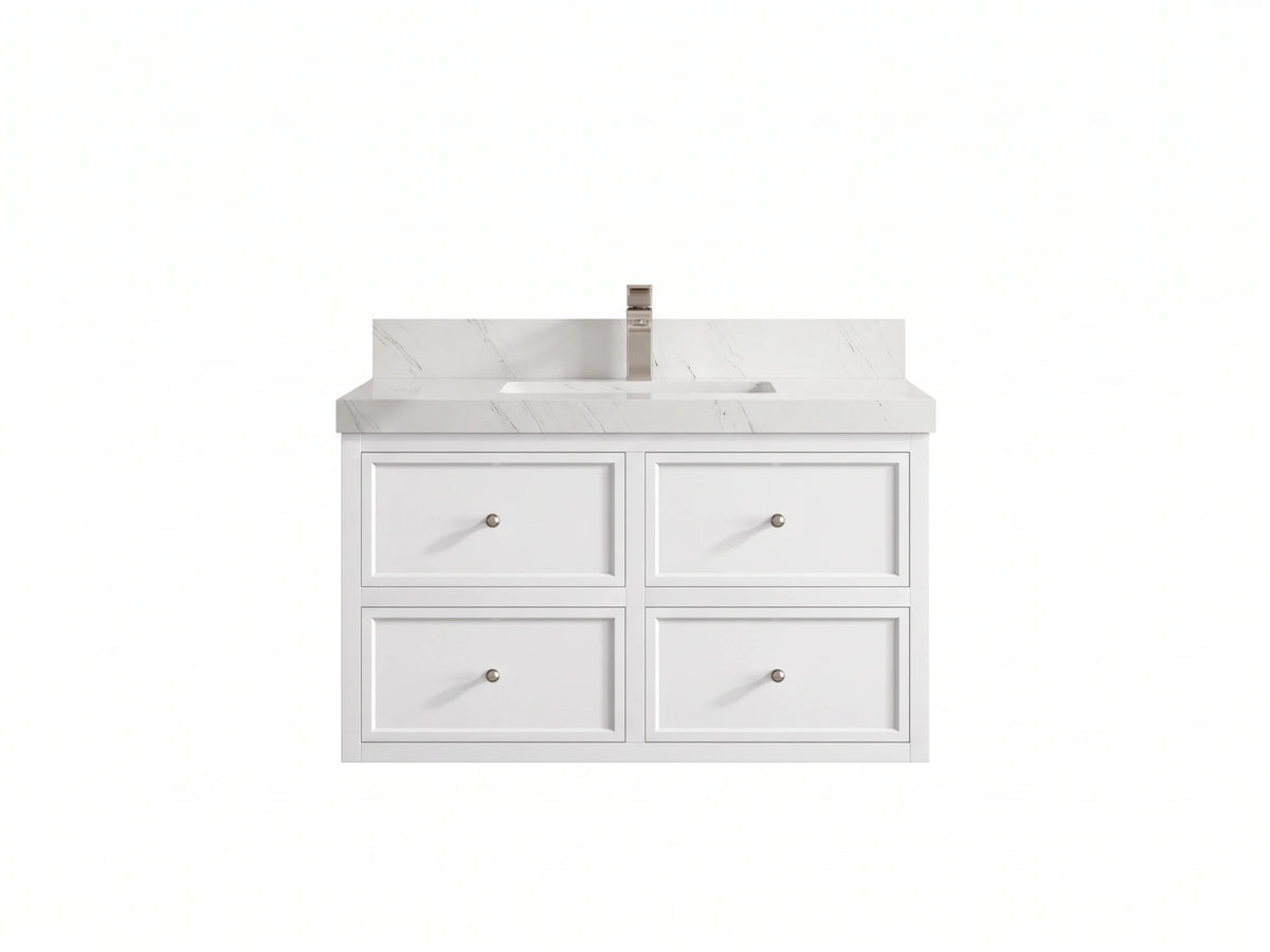 Roswell Floating 36 in. W x 22 in. D Center Sink Bathroom Vanity