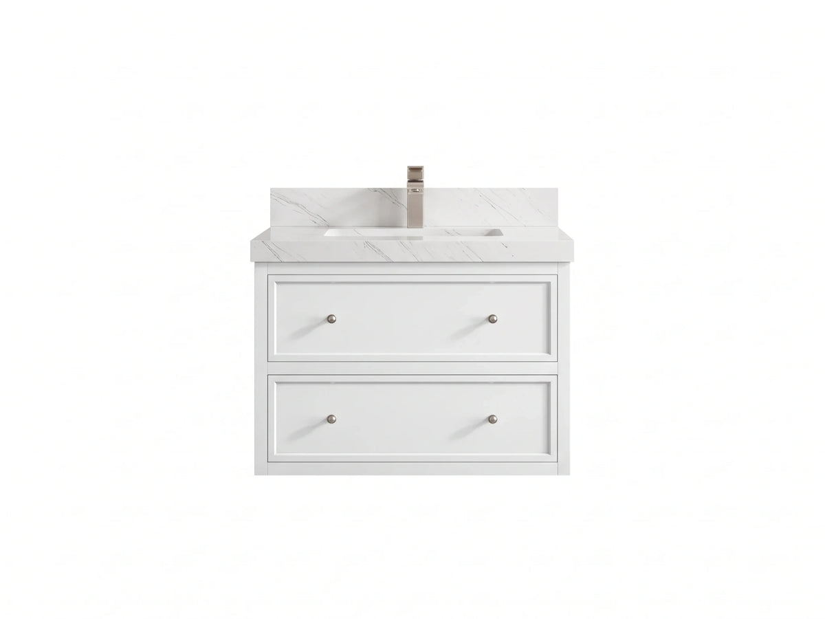 Roswell Floating 30 in. W x 22 in. D Single Sink Bathroom Vanity