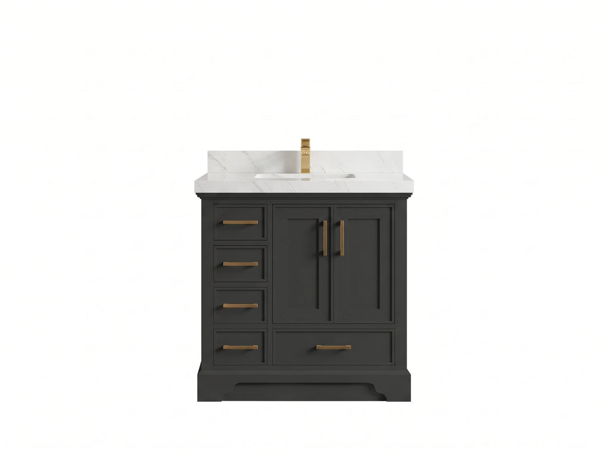Charlotte 36 in. W x 22 in. D Center Sink Bathroom Vanity