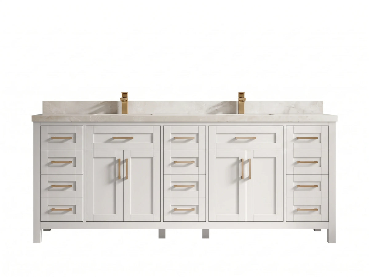 Cambridge 84 in. W x 22 in. D Double Sink Bathroom Vanity