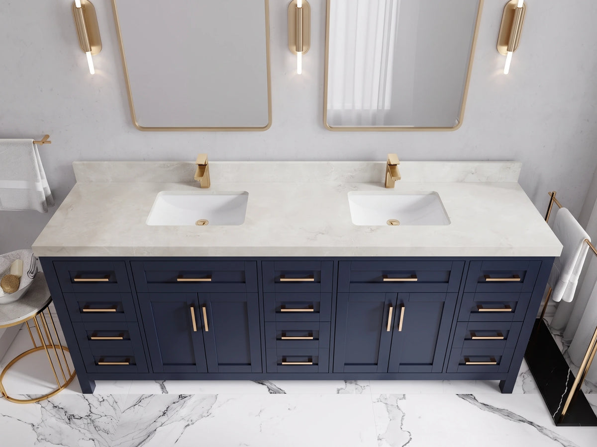 Cambridge 84 in. W x 22 in. D Double Sink Bathroom Vanity