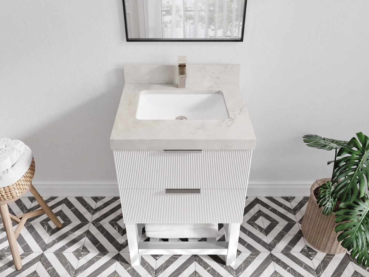 Catalina 24 in. W x 22 in. D Single Sink Bathroom Vanity