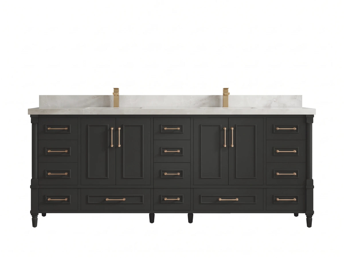 Aberdeen 84 in. W x 22 in. D Double Sink Bathroom Vanity