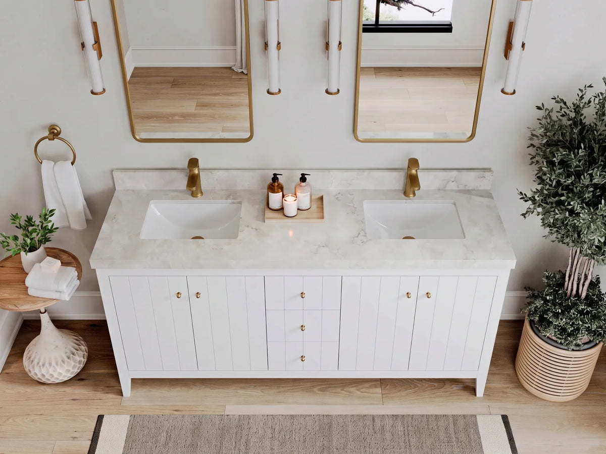 Atlanta 72 in. W x 22 in. D Double Sink Bathroom Vanity